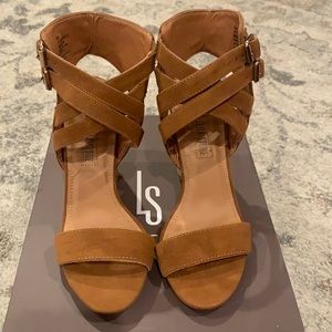 Leila Stone suede sandals size 7.5
